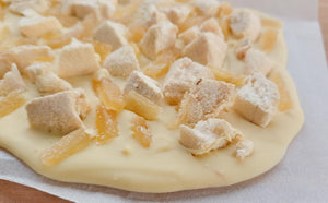 dried fruit and nut chocolate bark